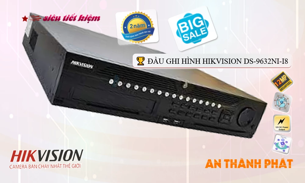 DS-9632NI-I8 sắc nét Hikvision ➠