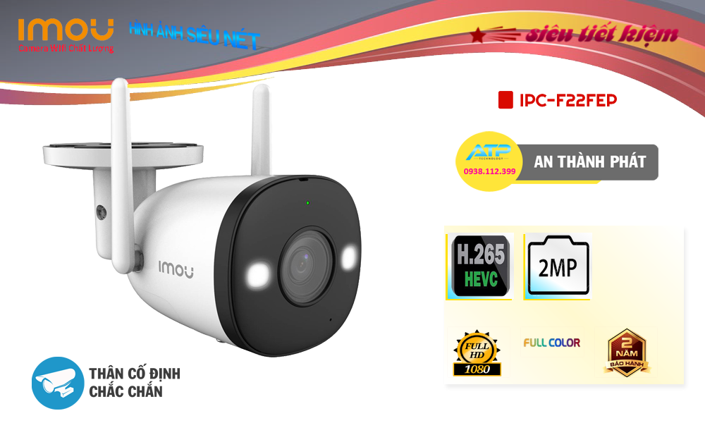 IPC-F22FEP sắc nét Wifi Imou