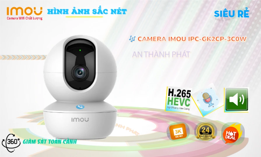 IPC-GK2CP-3C0W sắc nét Wifi Imou