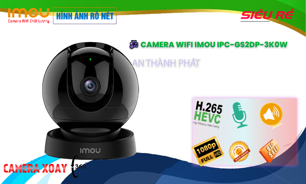 IPC-GS2DP-3K0W sắc nét Wifi Imou