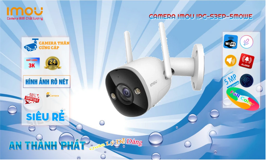 IPC-S3EP-5M0WE sắc nét Wifi Imou