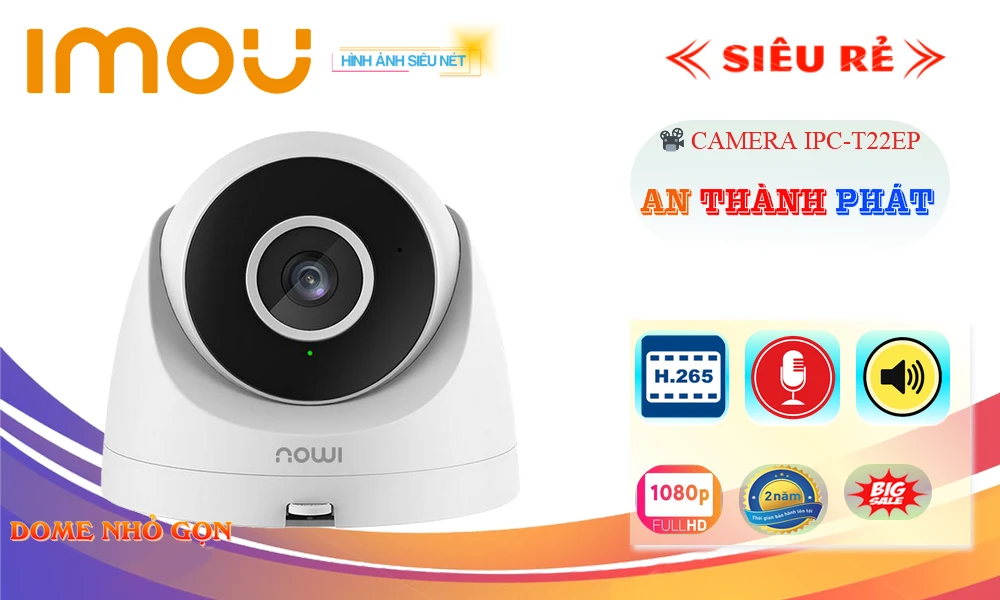 ➠ IPC-T22EP sắc nét Wifi Imou ➠ IPC-T22EP sắc nét Wifi Imou