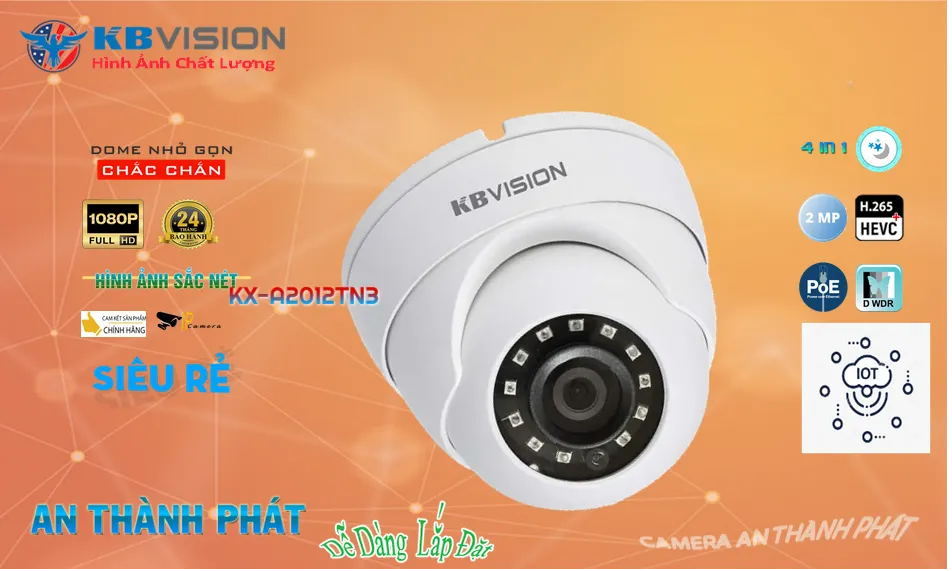 KX-A2012TN3 sắc nét KBvision KX-A2012TN3 sắc nét KBvision