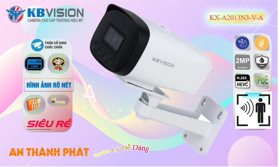 KX-A2013N3-V-A sắc nét KBvision KX-A2013N3-V-A sắc nét KBvision