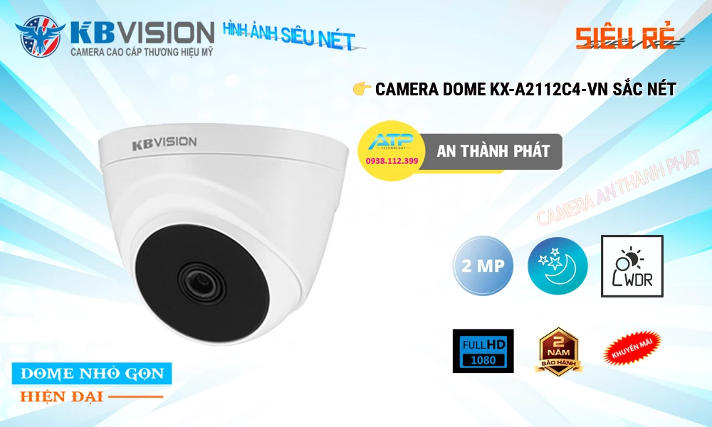 KX-A2112C4-VN sắc nét KBvision