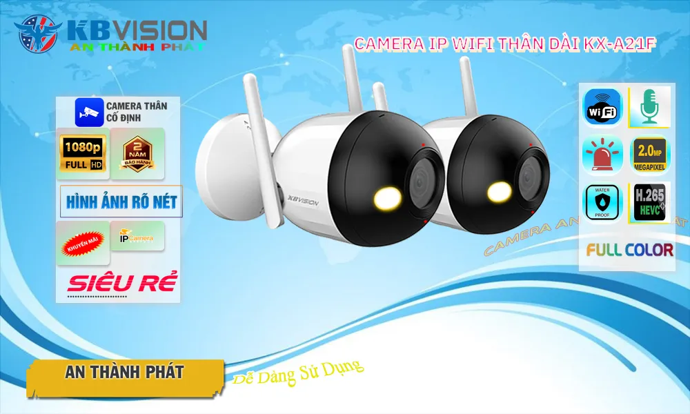 Camera Không Dây thông số có Cảm biến chuyển động chống trộm KX-A21F KBvision Với giá cạnh tranh Camera Không Dây thông số có Cảm biến chuyển động chống trộm KX-A21F KBvision Với giá cạnh tranh
