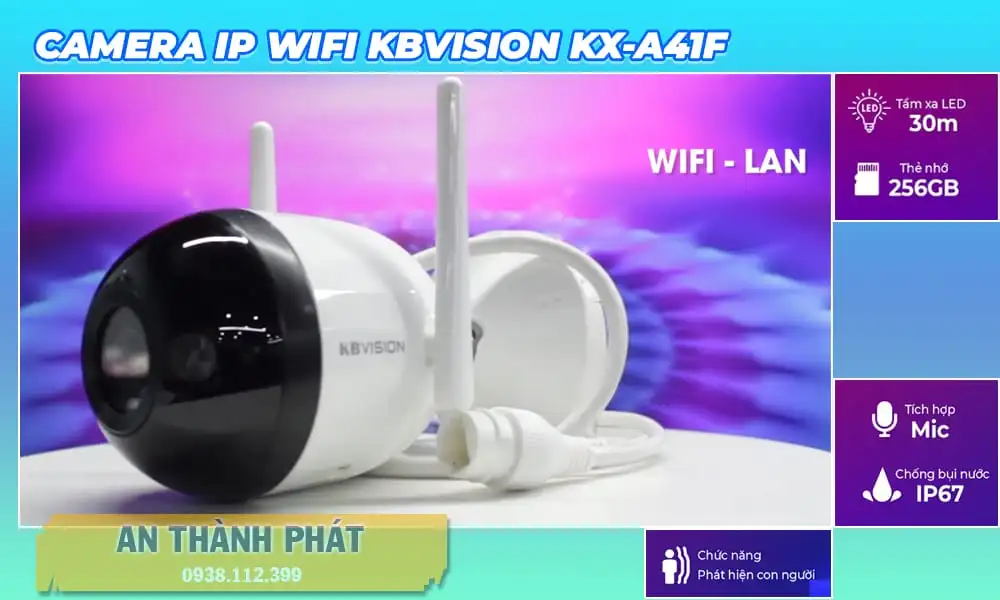 KX-A41F Camera Wifi IP KBvision Công Nghệ Mới ✲ KX-A41F Camera Wifi IP KBvision Công Nghệ Mới ✲