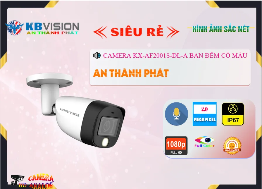 Camera KX-AF2001S-DL-A KBvision Thiết kế Đẹp Camera KX-AF2001S-DL-A KBvision Thiết kế Đẹp