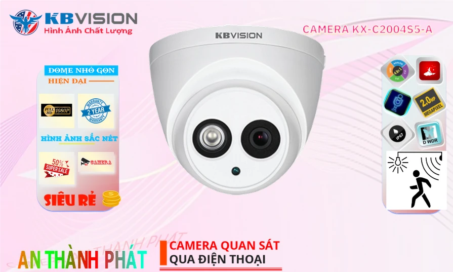 KX-C2004S5-A sắc nét KBvision KX-C2004S5-A sắc nét KBvision