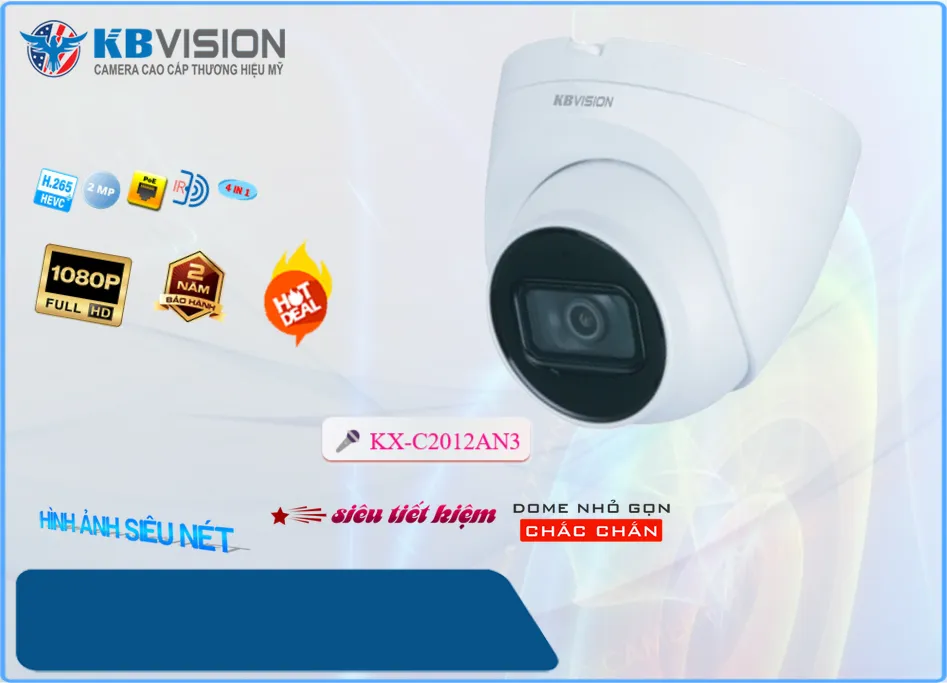 KX-C2012AN3 sắc nét KBvision KX-C2012AN3 sắc nét KBvision