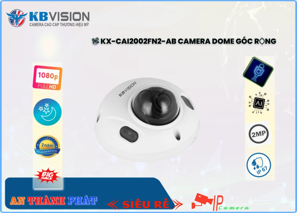 KX-CAi2002FN2-AB sắc nét KBvision KX-CAi2002FN2-AB sắc nét KBvision
