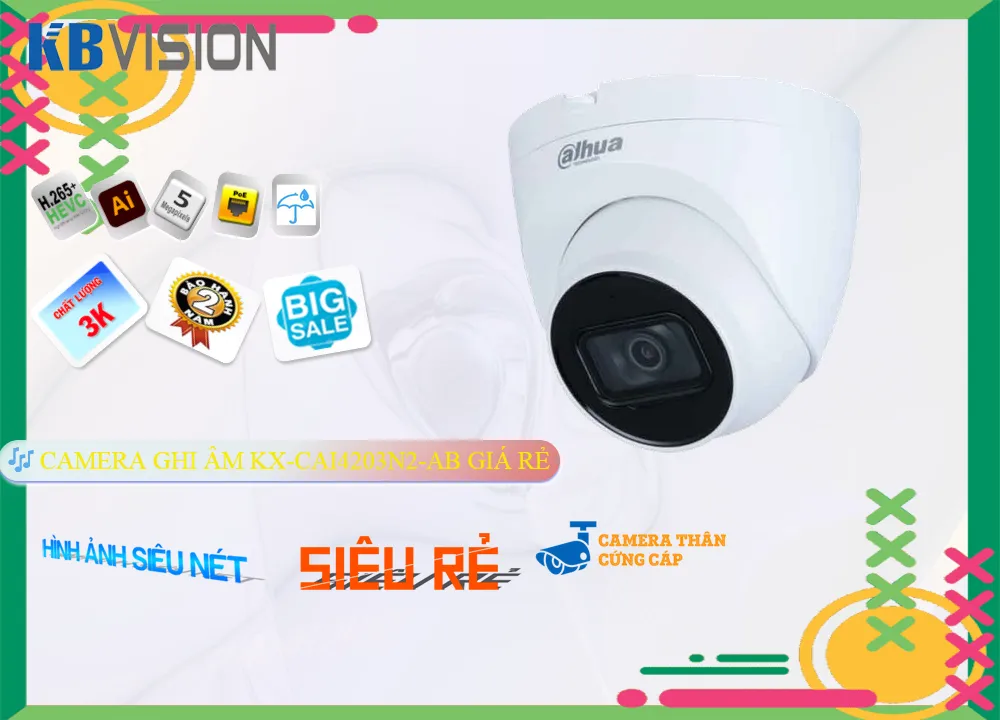 KX-CAi4203N2-AB sắc nét KBvision KX-CAi4203N2-AB sắc nét KBvision