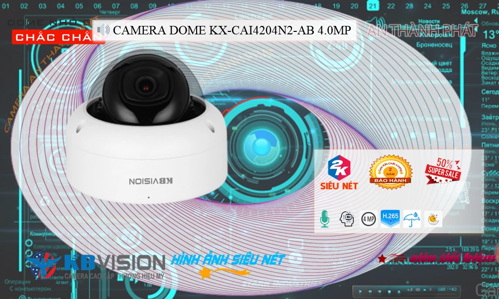 KX-CAi4204N2-AB sắc nét KBvision ➠