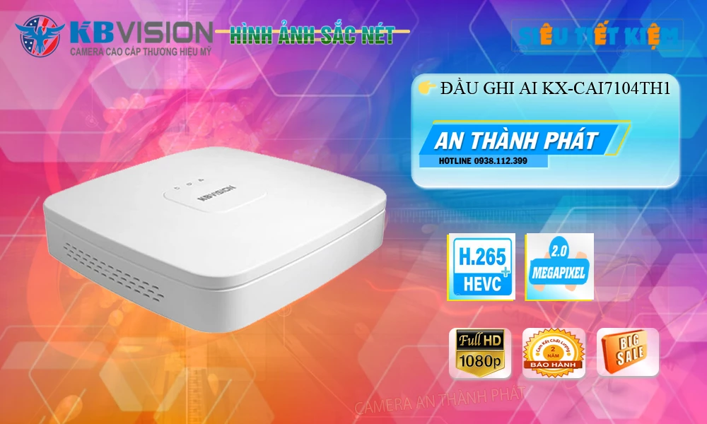 KX-CAi7104TH1 sắc nét KBvision KX-CAi7104TH1 sắc nét KBvision