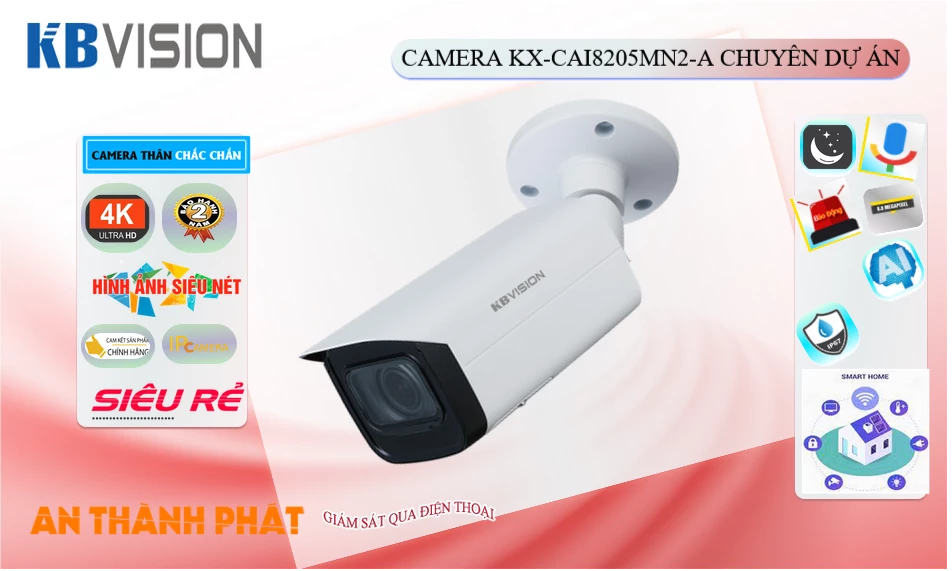 KX-CAi8205MN2-A sắc nét KBvision KX-CAi8205MN2-A sắc nét KBvision
