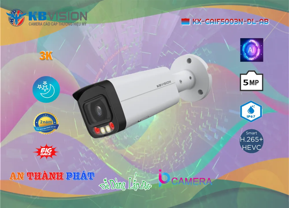 KX-CAiF5003N-DL-AB sắc nét KBvision KX-CAiF5003N-DL-AB sắc nét KBvision