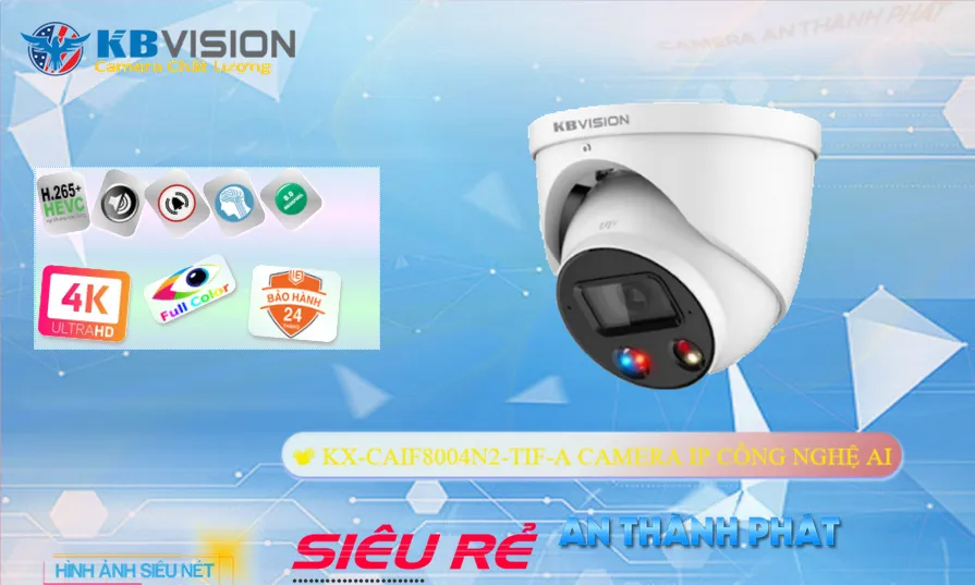 Camera KBvision Chất Lượng KX-CAiF8004N2-TiF-A Camera KBvision Chất Lượng KX-CAiF8004N2-TiF-A