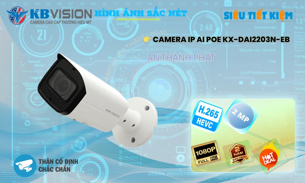 ➠  KX-DAi2203N-EB sắc nét KBvision