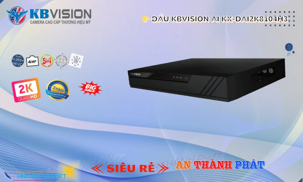 KX-DAi2K8104H3 sắc nét KBvision