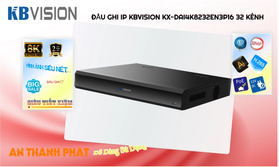 ➠  KX-DAi4K8232EN3P16 sắc nét KBvision