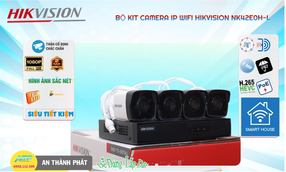 NK42E0H-L sắc nét Hikvision NK42E0H-L sắc nét Hikvision