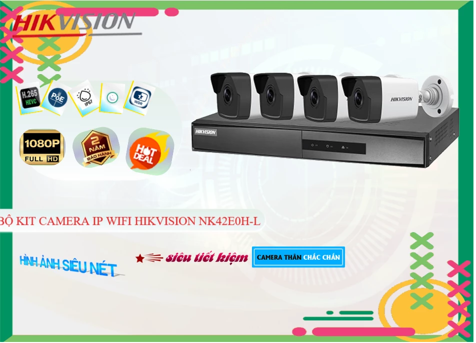 NK42E0H-L sắc nét Hikvision NK42E0H-L sắc nét Hikvision