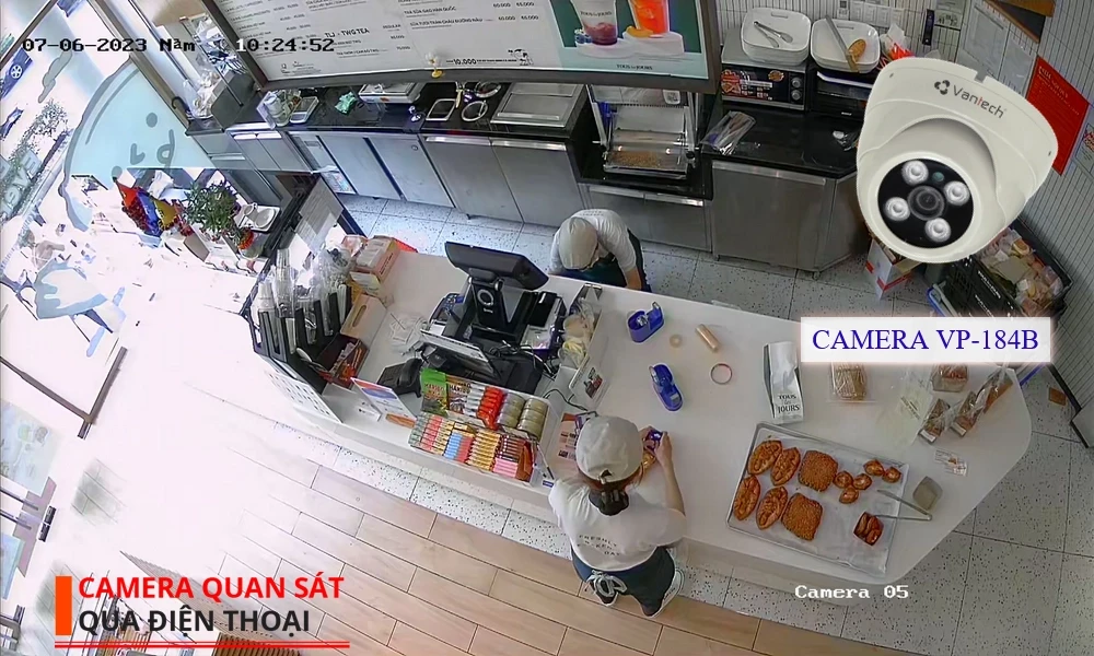 VP-184B Camera Cấp Nguồ Qua Dây Mạng VanTech