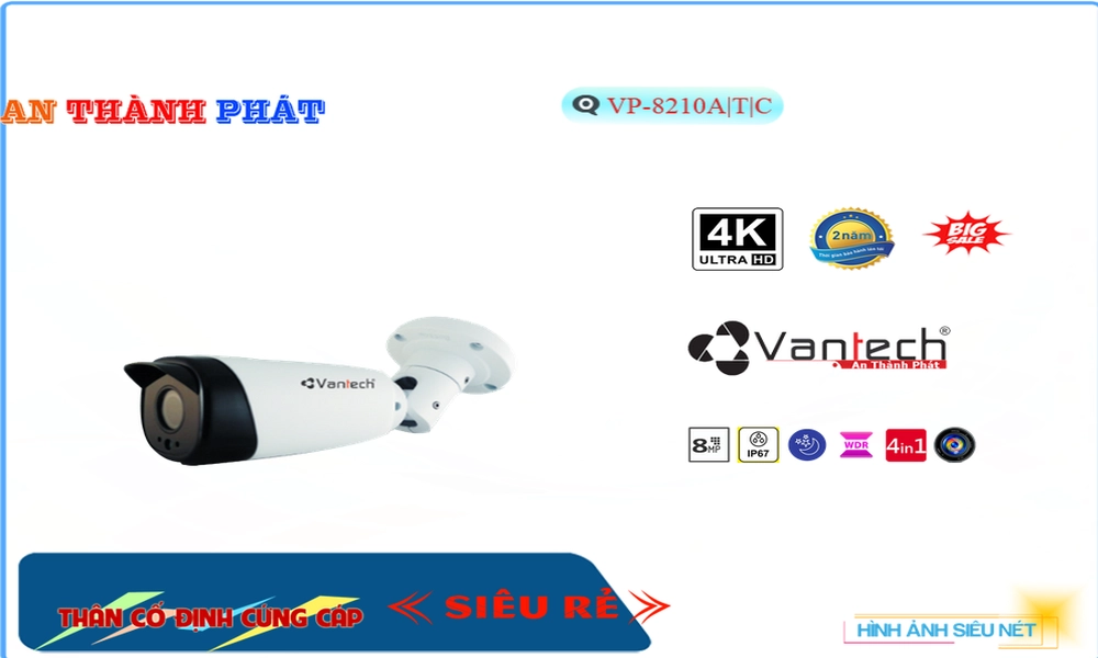Camera VP-8210A|T|C Vantech Công Nghệ AI,VP-8210A|T|C rẻ nhất,VP-8210A|T|C Giá Thấp Nhất,Thông số VP-8210A|T|C HD Anlog ,Bán rẻ VP-8210A|T|C,Giá VP-8210A|T|C Siêu sắc nét 8.0 megapixel Ultra 4k ,Phân Phối Sỉ ,VP-8210A|T|C Bán Sỉ,Giá Bán VP-8210A|T|C,Công ty bán VP-8210A|T|C,thông số VP-8210A|T|C,VP-8210A|T|C giá mới nhất,VP-8210A|T|C giá kỹ thuật