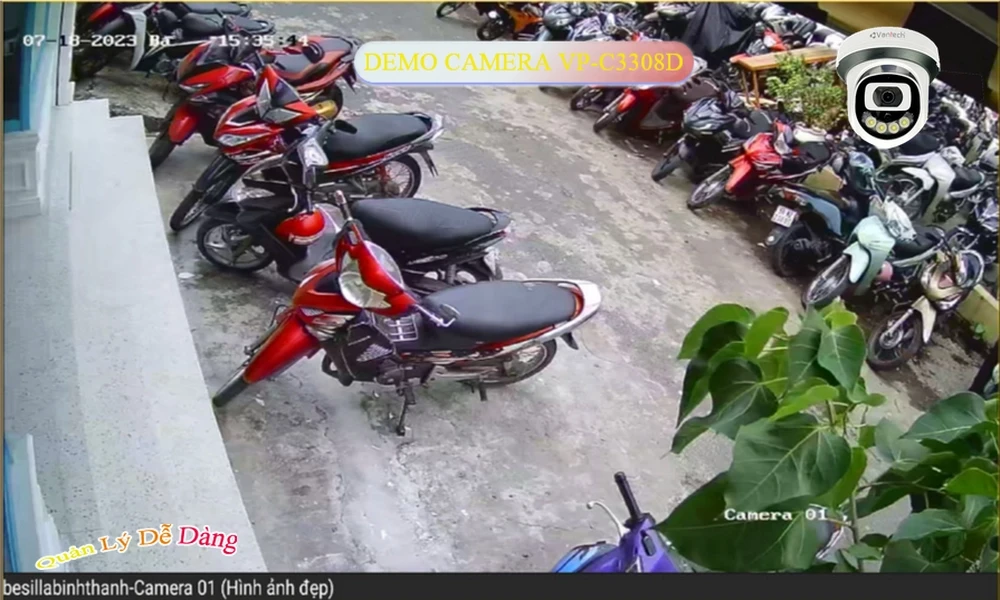 VP-C3308D Camera Ip POE Sắc Nét VanTech Chức Năng Cao Cấp