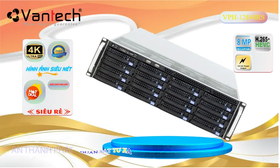 Server Ghi Hình Camera VPH-12848RS Chuyên Dụng