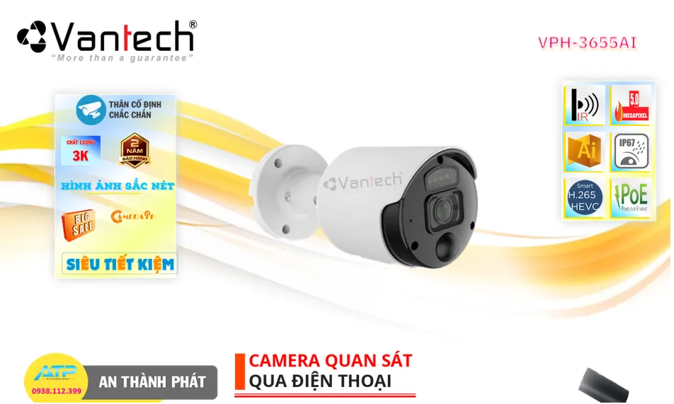 ➠ VPH-3655AI sắc nét VanTech ➠ VPH-3655AI sắc nét VanTech