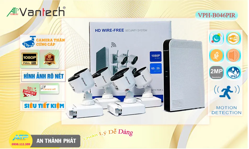 VPH-B046PIR sắc nét VanTech VPH-B046PIR sắc nét VanTech