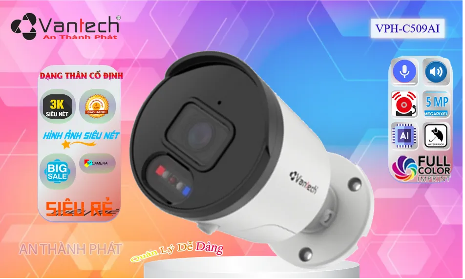 VPH-C509AI sắc nét VanTech ➠ VPH-C509AI sắc nét VanTech ➠