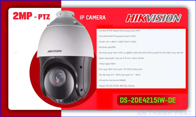 Camera IP HIKVISION DS 2DE4215IW DE