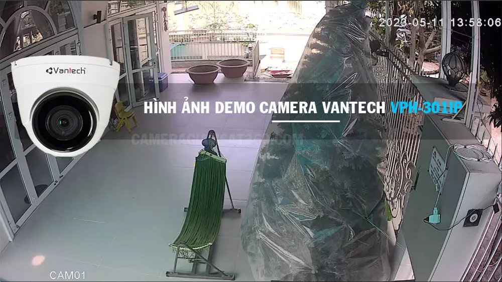 hình ảnh demo camera Ip vantech VPH-301IP