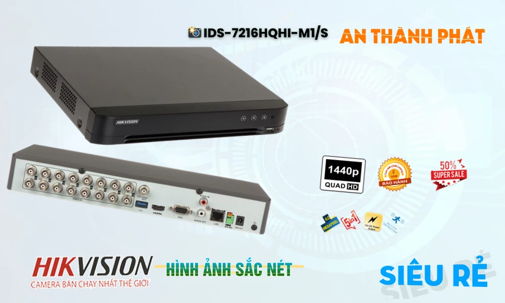 iDS-7216HQHI-M1/S sắc nét Hikvision