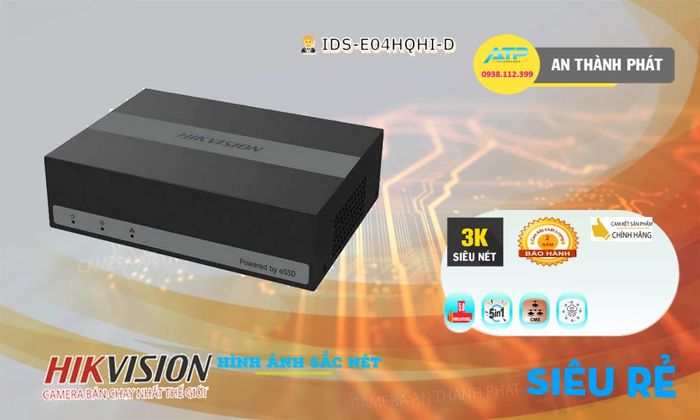 ➠  iDS-E04HQHI-D sắc nét Hikvision