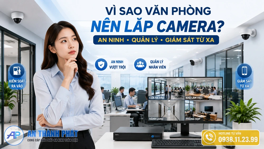 vì sao nên lắp đặt camera quan sát văn phòng 